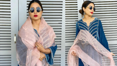 Indo-Western Fashion: Hina Khan is a ravishing diva in blue & pink outfit, fans can’t stop drooling