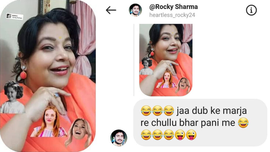 'Jaa dub ke marja' TMKOC fame Hasmukhi aka Mrs Hathi’s savage reply to a troll wins internet