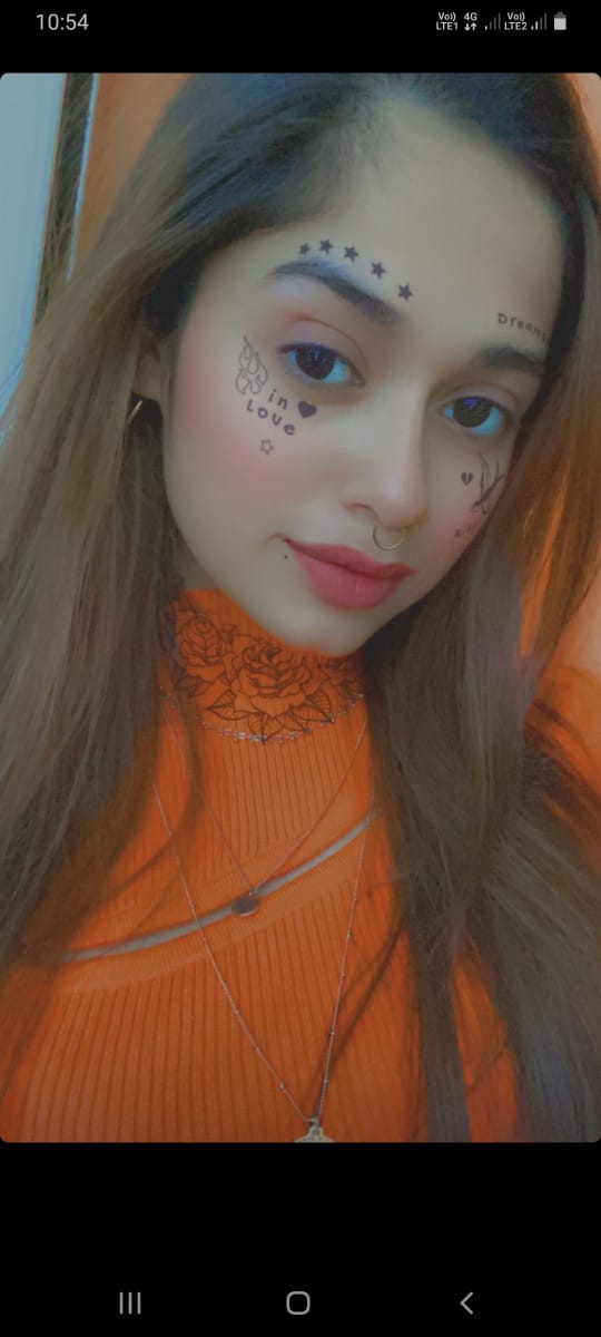 Jannat Zubair Rahmani is finally 'in love', shares romantic face tattoo 1