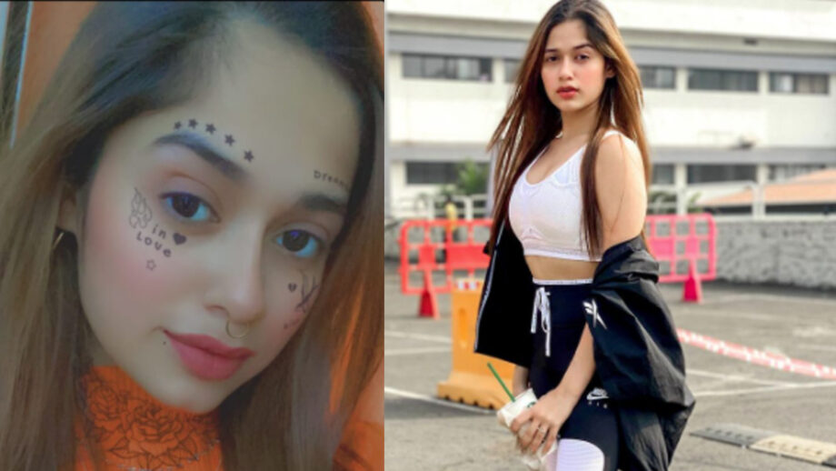 Jannat Zubair Rahmani is finally 'in love', shares romantic face tattoo