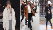 Kim Kardashian, Bella Hadid To Nina Dobrev: Celebs Who Were Bundled Up In Cozy Winter Coats