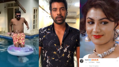 Kumkum Bhagya Masti: Shabir Ahluwalia dives shirtless in the swimming pool, Sriti Jha feels the heat