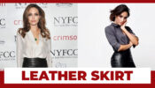 Meghan Markle Or Angelina Jolie: Who Rocked The Leather Skirt Look To Perfection?