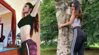 Mouni Roy and her attractive looks in yoga pants