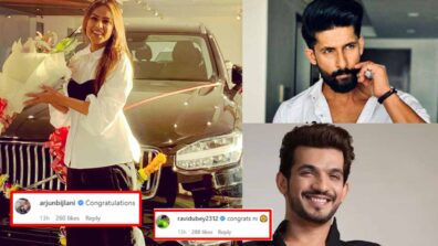 Nia Sharma buys a new swanky car, Ravi Dubey, Arjun Bijlani congratulate