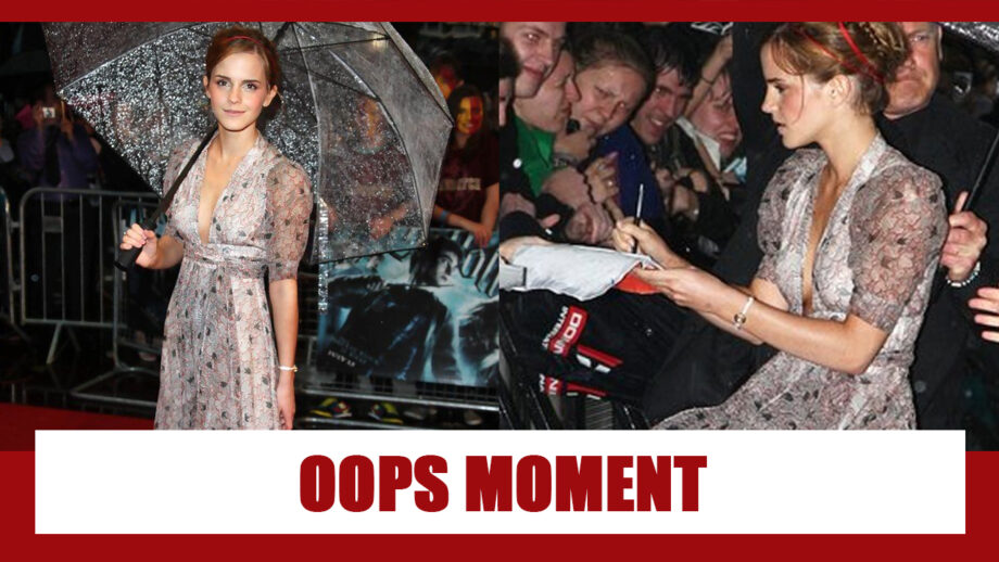 Oops: Have A Look At Emma Watson Wardrobe Malfunction At The Premiere Of Harry Potter In 2009 1