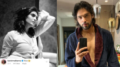 [Hotness Alert] Parth Samthaan looks super hot in shower gown,  Karishma Tanna finds it hot