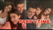 Party Selfie: Sara Ali Khan, Ananya Panday and Manish Malhotra pose together at Karan Johar’s private bash