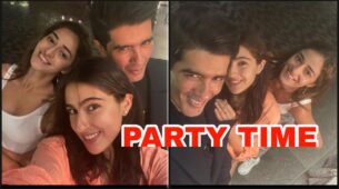 Party Selfie: Sara Ali Khan, Ananya Panday and Manish Malhotra pose together at Karan Johar’s private bash