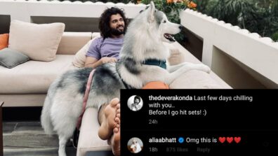 Pet Love: Vijay Deverakonda shares super cute moment with pet dog Storm, Alia Bhatt goes all aww