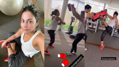 Private Workout Video: Hina Khan sweats it out in the gym in sleeveless tank top, fans feel the heat