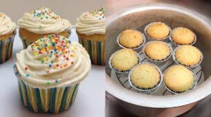 Quick & Easy 5 Steps To Make Restaurant Style No-Oven Cupcakes