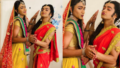 RadhaKrishn Fun: When Kartikey Malviya and Sumedh Mudgalkar turned girls in designer sarees and jewellery