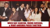 RARE MOMENT: When Saif-Kareena, Varun-Natasha & Virat-Anushka posed TOGETHER to give COUPLE GOALS