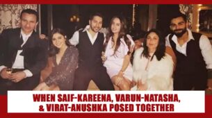 RARE MOMENT: When Saif-Kareena, Varun-Natasha & Virat-Anushka posed TOGETHER to give COUPLE GOALS