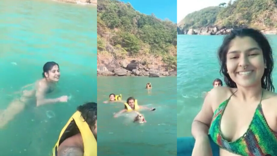Rare Unseen Full Video: TMKOC Bikini babe Nidhi Bhanushali goes for a swim, fans feel the heat