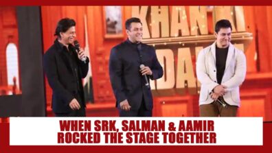 RARE Video: When Salman Khan, Aamir Khan and Shah Rukh Khan rocked the stage together