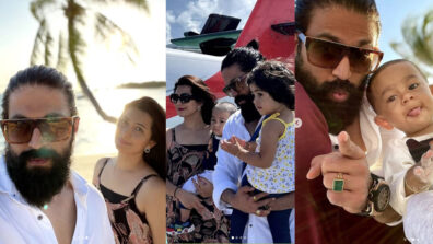 Rocky Bhai’s rare holiday pictures: KGF 2 fame Superstar Yash chills with wife and kids