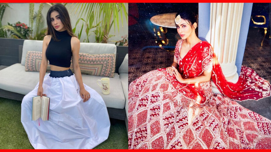 See In Pics: Mouni Roy Knows How To Style Her Lehenga To Perfection