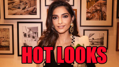 Sonam Kapoor Looks A Hot Chic In Black Gown & Golden Blazer: See Pic