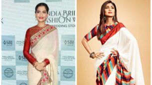 Sonam Kapoor Or Shilpa Shetty: Who Has The Hottest Red Blouse And White Saree Look?