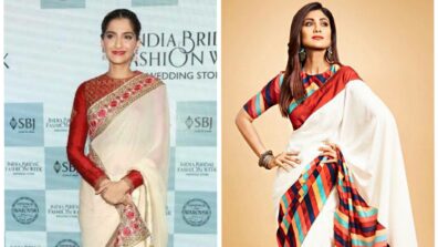 Sonam Kapoor Or Shilpa Shetty: Who Has The Hottest Red Blouse And White Saree Look?