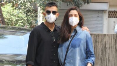 SPOTTED: Virat Kohli and Anushka Sharma pose together for the first time after becoming parents