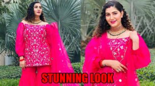 Stunning!!! Sapna Choudhary’s Latest Pink Traditional Fit Will Make You Fall Head Over Heels: Take A Look