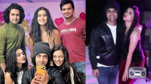 #Sumelika Chemistry: RadhaKrishn jodi Sumedh Mudgalkar & Mallika Singh party hard with their gang, photos go viral