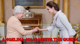 Take A Look At This Throwback Pic As The Queen Of Hotness Angelina Meets HRH Queen Elizabeth In An All White Outfit