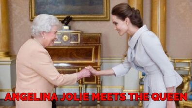 Take A Look At This Throwback Pic As The Queen Of Hotness Angelina Meets HRH Queen Elizabeth In An All White Outfit