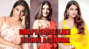 Take Cues From Nidhhi Agerwal On How To Drape Your Saree Like A Celebrity