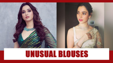 Tamannaah Bhatia Is The Queen Of Unusual Blouses & She Truly Knows How To Ace Them