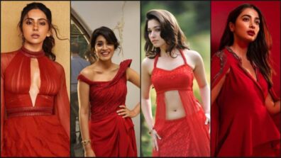 Tamannaah Bhatia Vs Shriya Saran Vs Rakul Preet Singh Vs Pooja Hegde: The Attractive South Diva In Red?