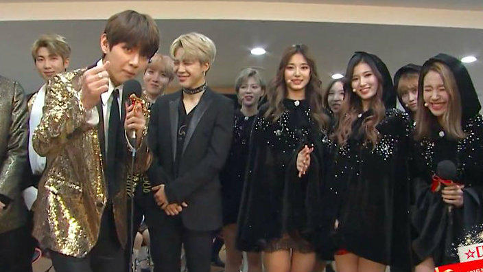 Times When BTS & Twice Shared Beautiful Moments Together - 0