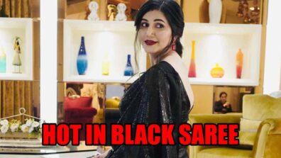 Ufff!!!!! That’s Hot: Sapna Choudhary Looks Too Hot To Handle In Black saree