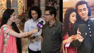 Unseen Photo: RadhaKrishn beauty Mallika Singh turns journalist, interviews Sumedh Mudgalkar and his father