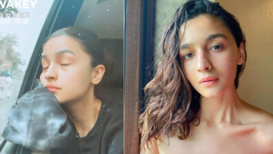 Unseen rare moment of Alia Bhatt caught sleeping on camera goes viral on social media