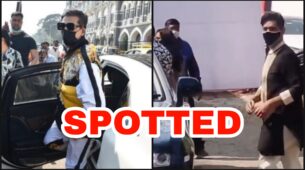 #VarunNatasha KiShaadi: Karan Johar & Manish Malhotra spotted ahead of the big wedding