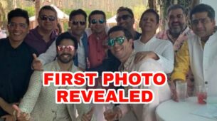 #VarunNatashaShaadi: FIRST LOOK of Varun Dhawan with Manish Malhotra and ‘bachelor gang’ goes viral on internet