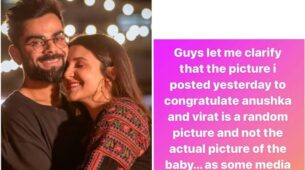 Virat Kohli’s brother Vikas Kohli confirms first pic of Virat and Anushka’s baby girl is fake