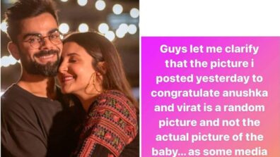 Virat Kohli’s brother Vikas Kohli confirms first pic of Virat and Anushka’s baby girl is fake