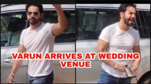 Watch Video: Varun Dhawan arrives at Alibaug venue ahead of his wedding on Sunday