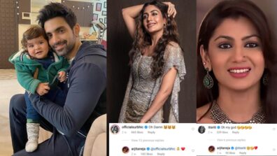 Why is Arjit Taneja giving hearts and kisses to both Sriti Jha and Surbhi Chandna in public?