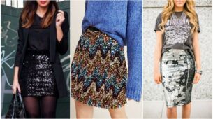 Ideas To Pair Sequin Skirt With Tees