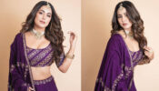 Desi Girl! Hina Khan Gives Major ‘Hum Aapke Hain Koun…!’ Vibes In This Purple Lehenga; See Pics