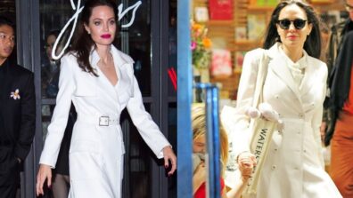 Angelina Jolie looks beautiful in a white dress and trench coat: See Pics