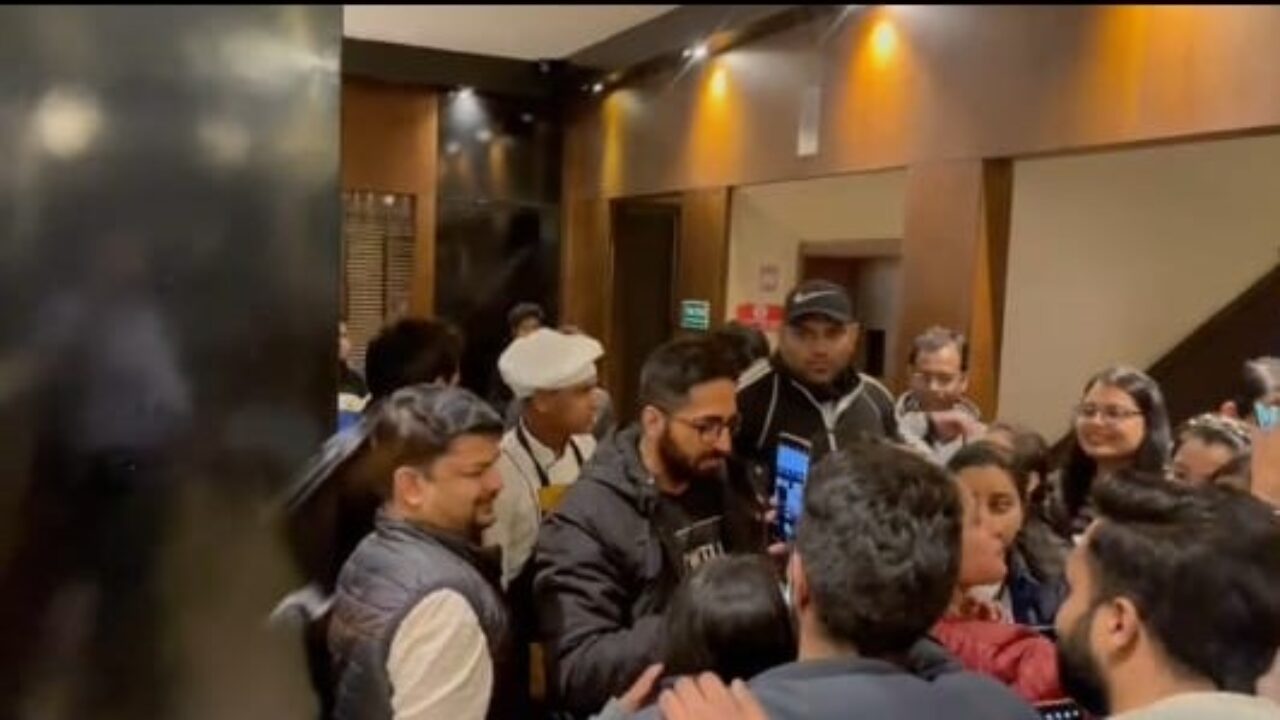 Ayushmann Khurrana gets mobbed by fans in Shillong, leaves his dinner midway due to THIS reason