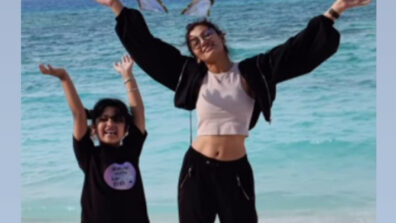 Baby Love: Sriti Jha caught on camera playing with an adorable young girl at the beach, netizens melt in awe