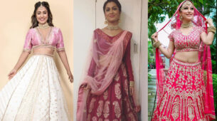 Bhabhi Goes Bold: Hina Khan, Sriti Jha & Sunayana Fozdar’s attractive designer lehenga avatars that will make you fall in love with them